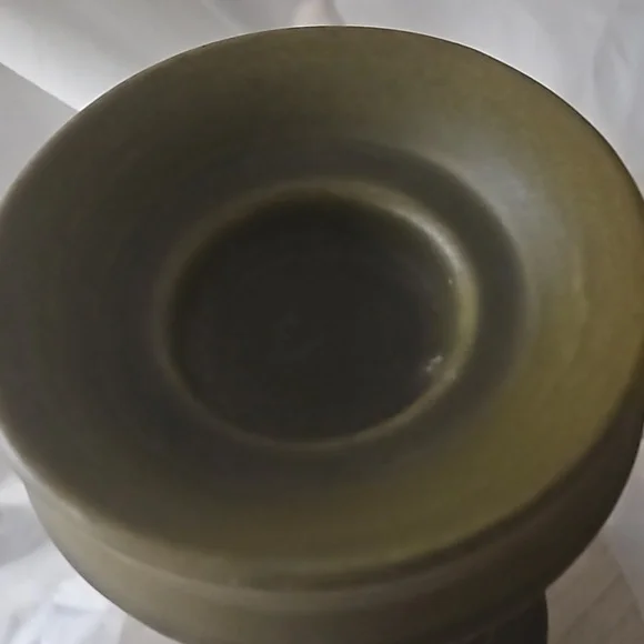 STEULER Cari Zalloni vintage candle holder Continua 150/25 ceramic brown 24 cm R
